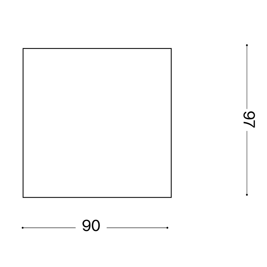 Ideal Lux - suunav välisvalgusti TECHO 1xGU10/20W/230V 9x9 cm IP54 pruun