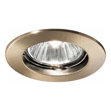 Ideal Lux - Süvistatav laevalgusti JAZZ 1xGU10/50W/230V läbimõõt 7,7 cm pronks