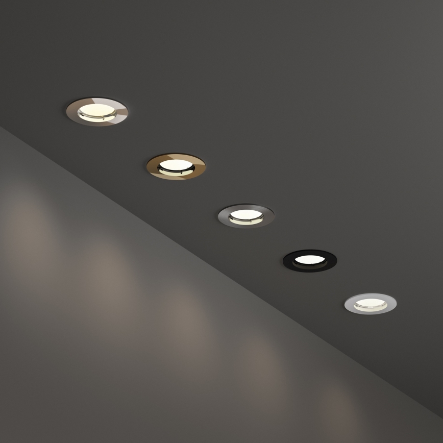 Ideal Lux - Süvistatav laevalgusti JAZZ 1xGU10/50W/230V läbimõõt 7,7 cm pronks