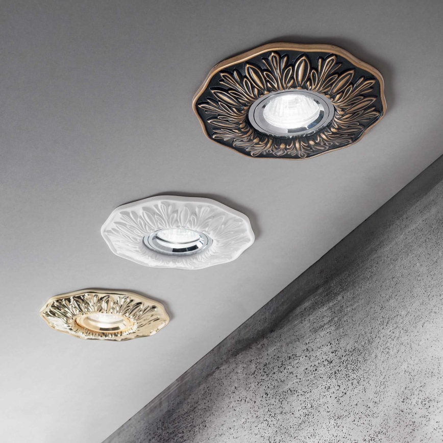 Ideal Lux - Süvistatav laevalgusti POLKA 1xGU10/50W/230V pronks