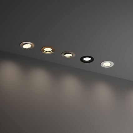 Ideal Lux - SWING süvistatav laevalgusti 1xGU10/28W/230V, läbimõõt 8,2 cm, läikiv kroom