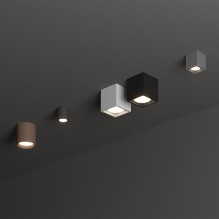 Ideal Lux - Välisvalgusti TECHO, suunatav spot 1×GU10/20W/230V, 15×15 cm, IP54, antratsiit