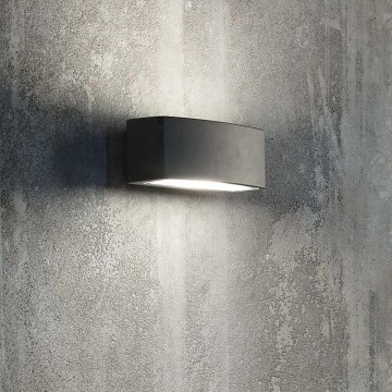 Ideal Lux - Väli seinavalgusti ANDROMEDA 1xE27/60W/230V IP55 must
