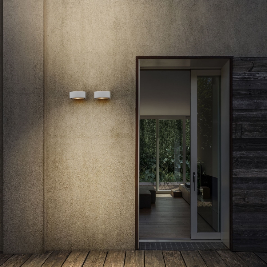 Ideal Lux - Väli seinavalgusti ANDROMEDA 1xE27/60W/230V IP55 valge