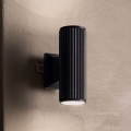 Ideal Lux - Väli seinavalgusti BASE 2xGU10/28W/230V IP44 must