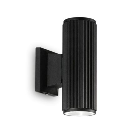 Ideal Lux - Väli seinavalgusti BASE 2xGU10/28W/230V IP44 must
