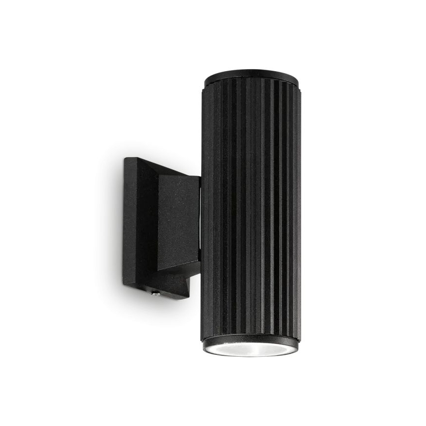 Ideal Lux - Väli seinavalgusti BASE 2xGU10/28W/230V IP44 must