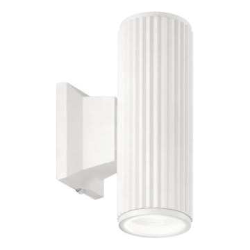 Ideal Lux - Väli seinavalgusti BASE 2xGU10/28W/230V IP44 valge