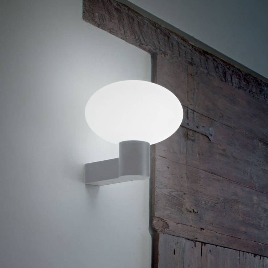 Ideal Lux - Väli seinavalgusti CLIO 1xE27/42W/230V IP44 hall