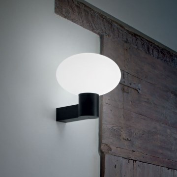 Ideal Lux - Väli seinavalgusti CLIO 1xE27/42W/230V IP44 must