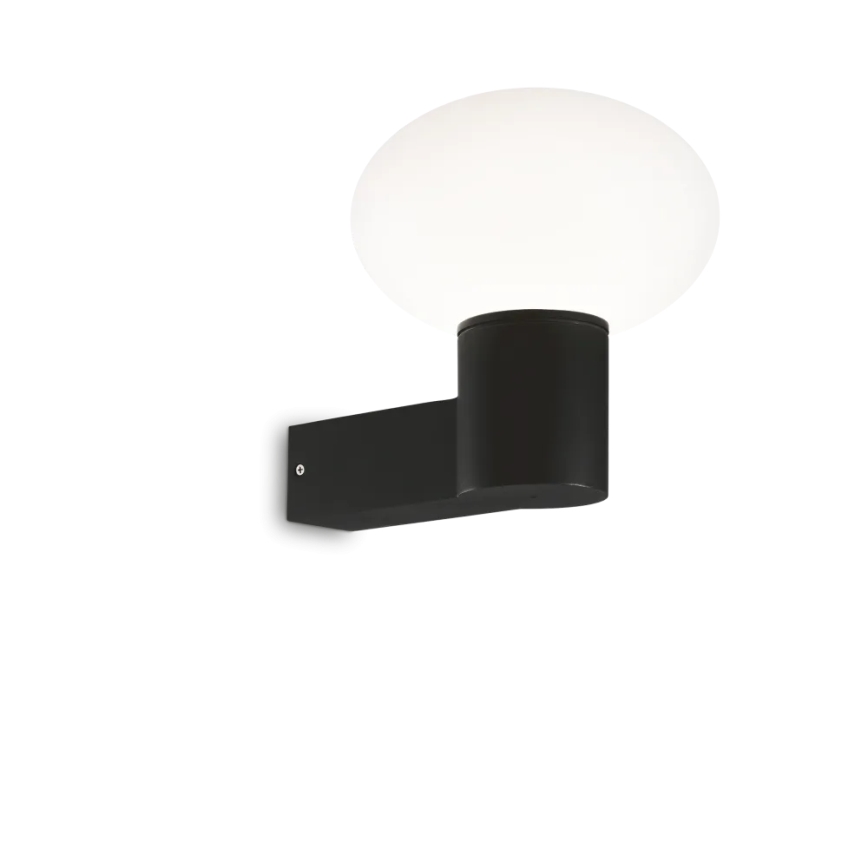 Ideal Lux - Väli seinavalgusti CLIO 1xE27/42W/230V IP44 must