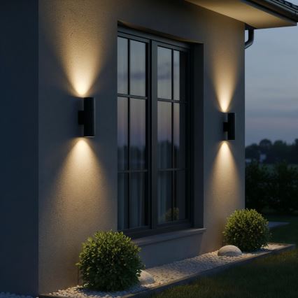 Ideal Lux - Väli seinavalgusti GUN 2xGU10/35W/230V IP44 antratsiit