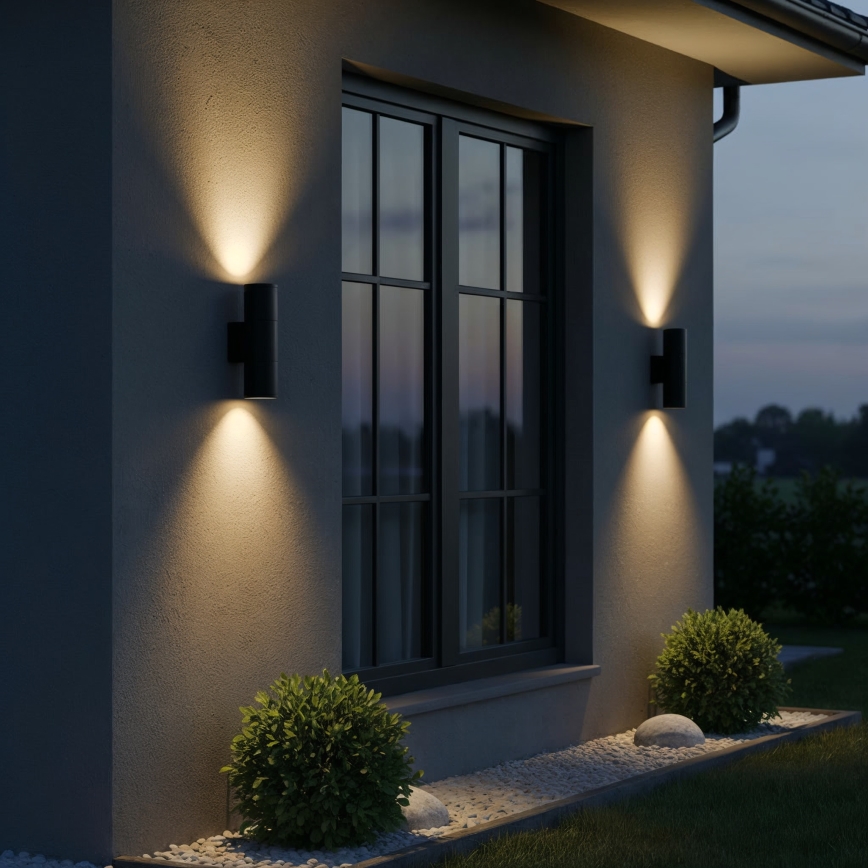 Ideal Lux - Väli seinavalgusti GUN 2xGU10/35W/230V IP44 antratsiit