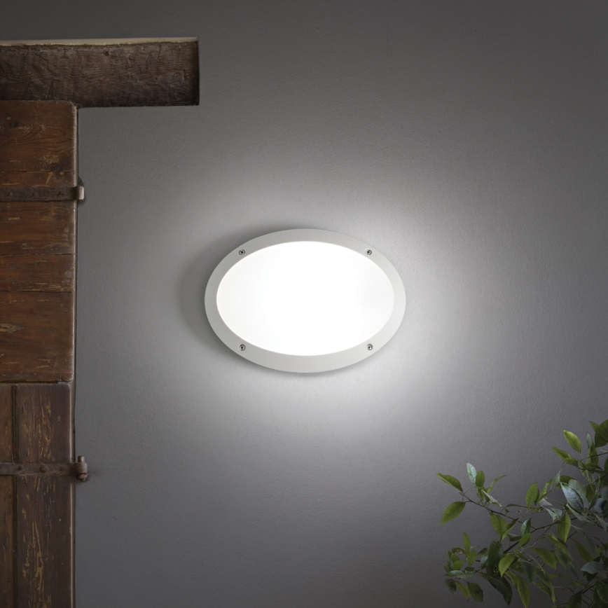 Ideal Lux - Väli seinavalgusti MADDI 1xE27/23W/230V IP66 valge