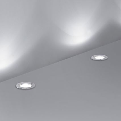 Ideal Lux - Väli sissesõiduteevalgusti PARK 1xGU10/20W/230V IP65 matt kroom
