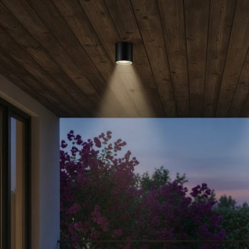 Ideal Lux - Välis-suunavalgusti GUN 1xGU10/28W/230V Ø 11 cm IP55 must