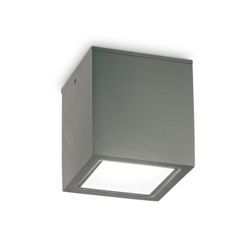 Ideal Lux - Välis-suunavalgusti TECHO 1xGU10/20W/230V 9x9 cm IP54 antratsiit