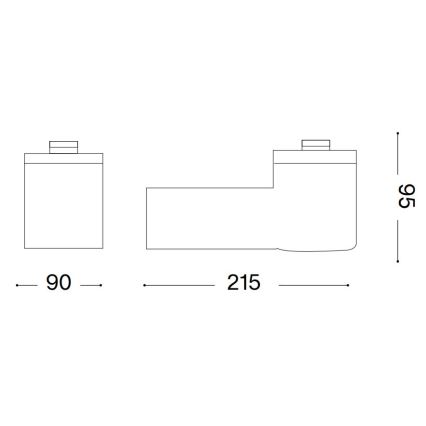 Ideal Lux - Välisseinale paigaldatav seinavalgusti CLIO 1xE27/42W/230V IP44 valge