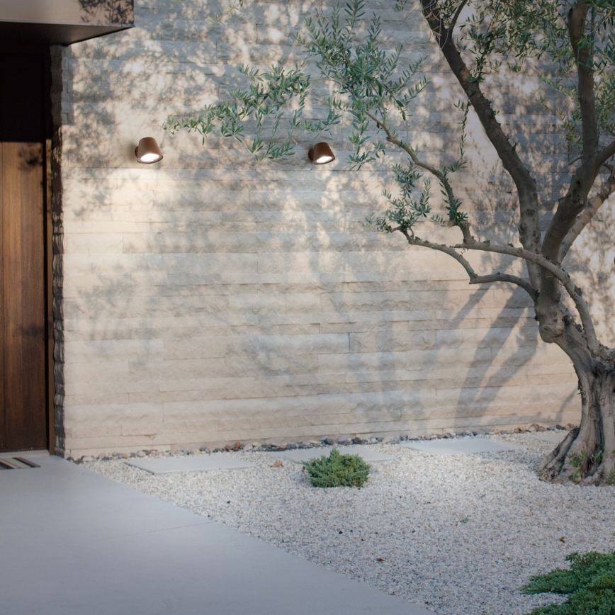 Ideal Lux - välisseinale paigaldatav seinavalgusti GAS 1xGU10/28W/230V IP43 pruun