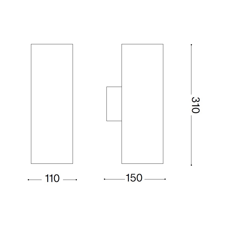 Ideal Lux - Välisseinale paigaldatav seinavalgusti GUN 1xE27/60W/230V 31 cm IP54 pruun