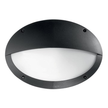 Ideal Lux - Välisseinale paigaldatav seinavalgusti POLAR 1xE27/23W/230V IP66 must