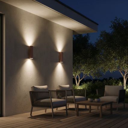 Ideal Lux - välisseinavalgusti GUN 1xGU10/35W/230V, 21 cm, IP44, pruun