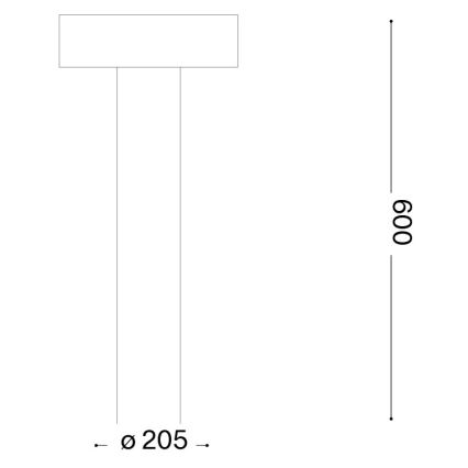 Ideal Lux - Välisvalgusti 4xG9/15W/230V 60 cm IP44 pruun