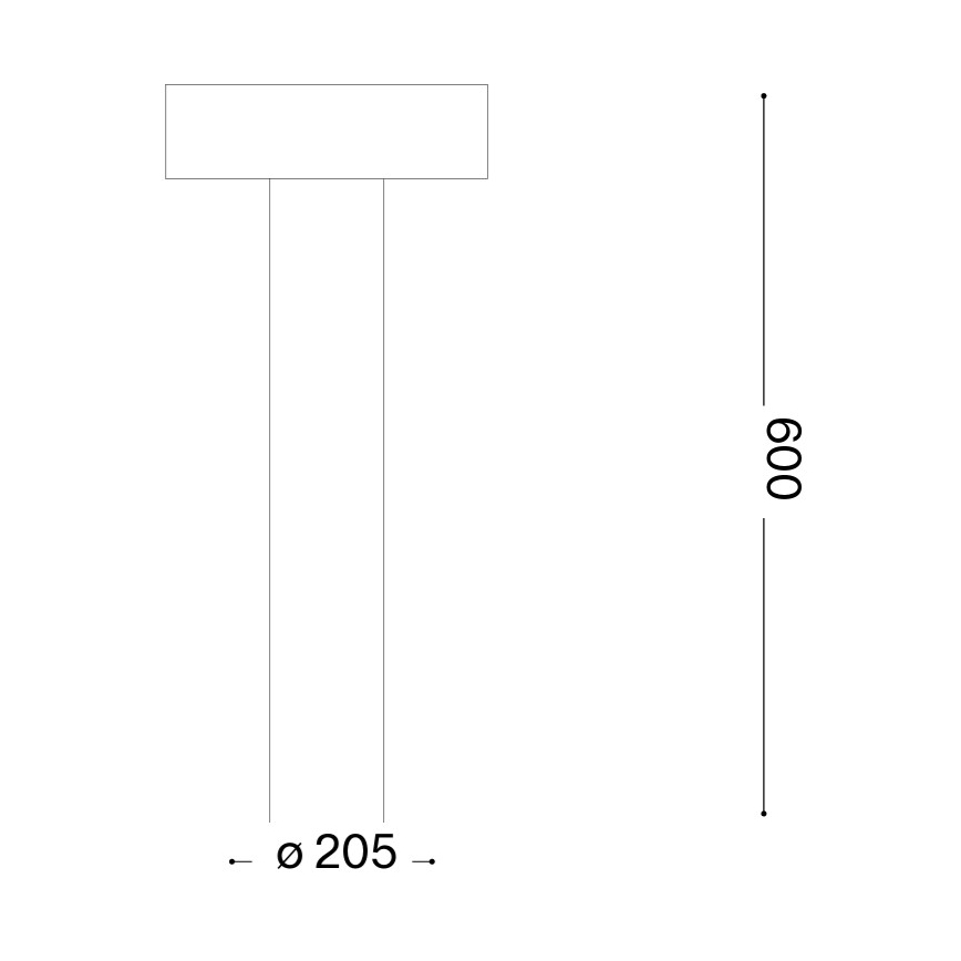 Ideal Lux - Välisvalgusti 4xG9/15W/230V 60 cm IP44 pruun