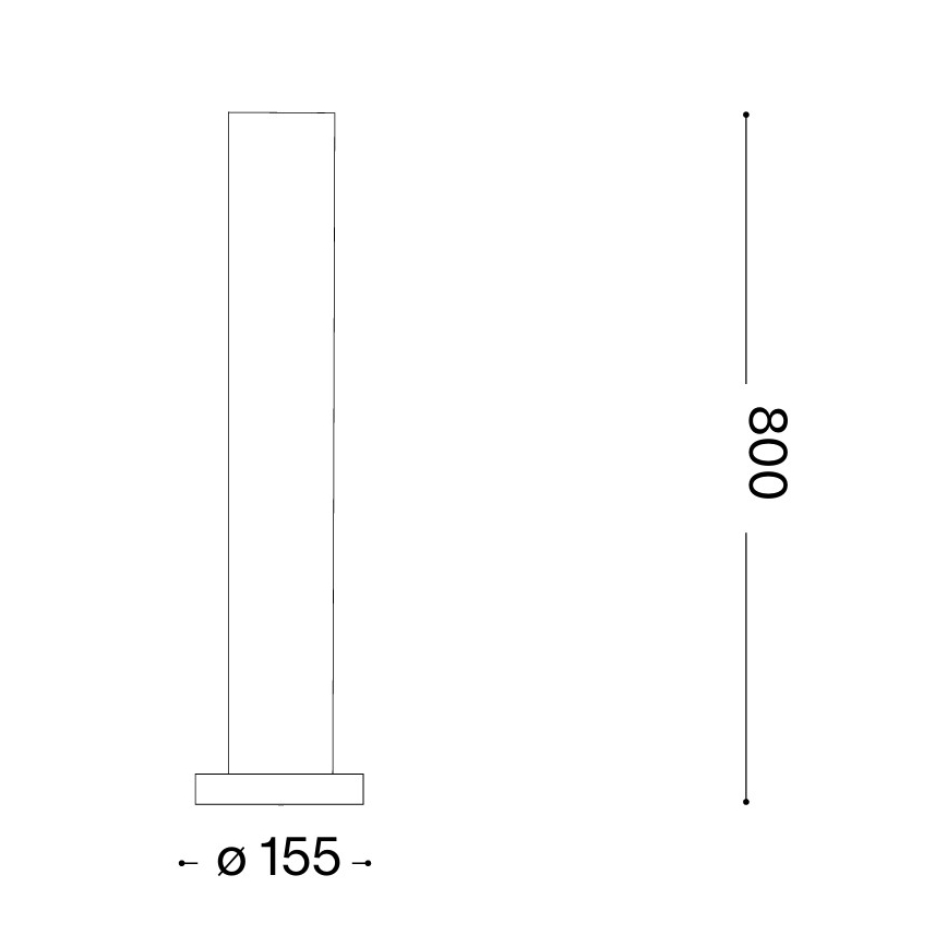 Ideal Lux - Välisvalgusti EDO OUTDOOR 1xGX53/15W/230V 80 cm IP65 pruun