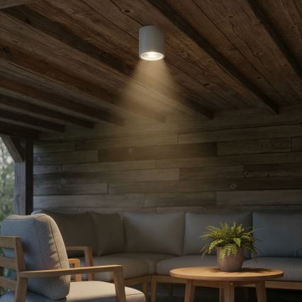 Ideal Lux - välisvalgusti GUN 1xGU10/28W/230V läbimõõt 11 cm IP55 hall