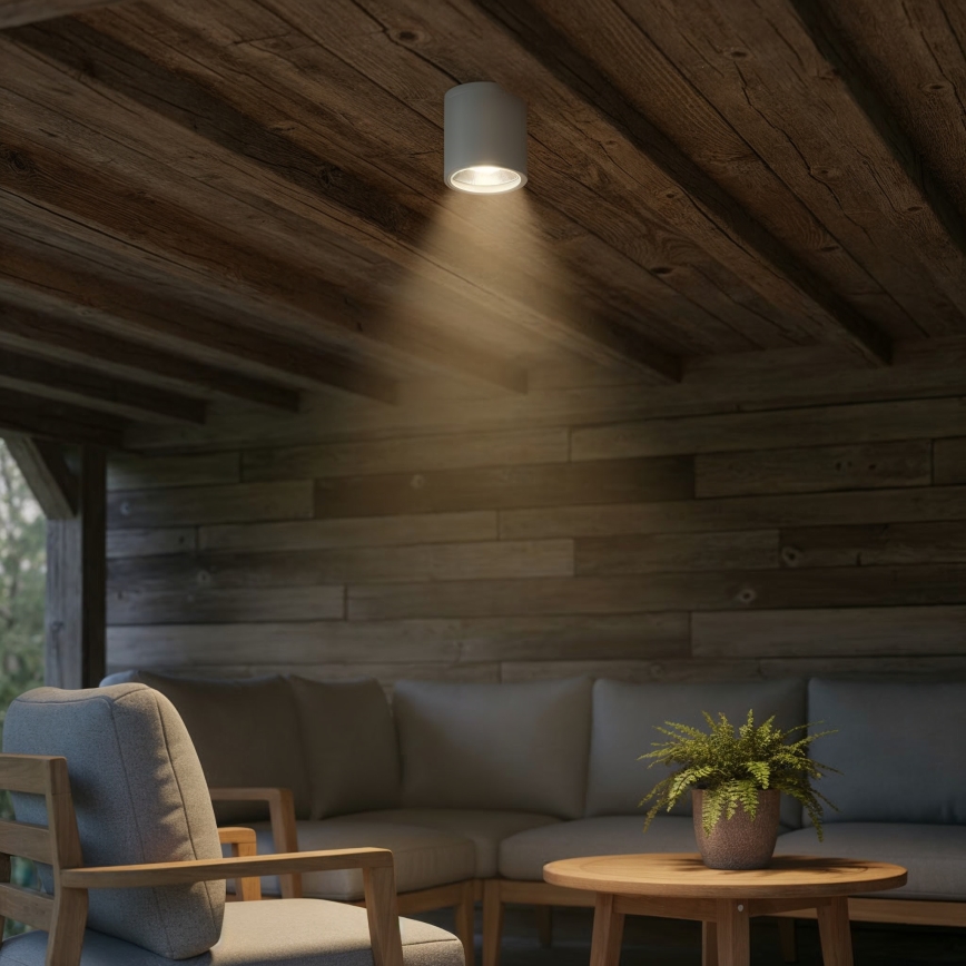 Ideal Lux - välisvalgusti GUN 1xGU10/28W/230V läbimõõt 11 cm IP55 hall