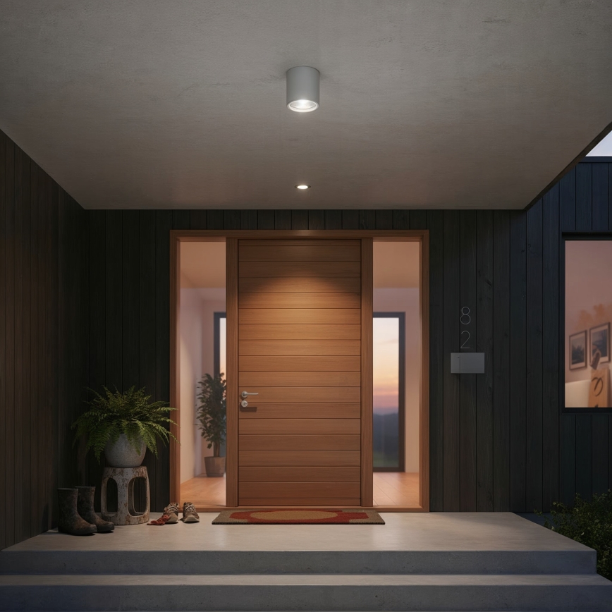 Ideal Lux - välisvalgusti GUN 1xGU10/28W/230V läbimõõt 11 cm IP55 hall