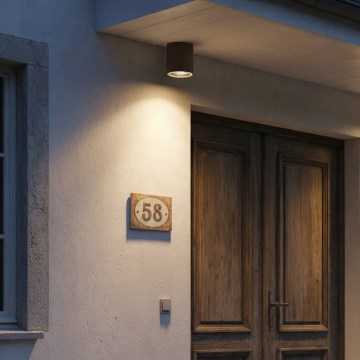 Ideal Lux - välisvalgusti GUN 1xGU10/28W/230V läbimõõt 11 cm IP55 pruun