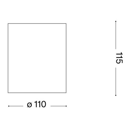 Ideal Lux - välisvalgusti GUN 1xGU10/28W/230V läbimõõt 11 cm IP55 pruun
