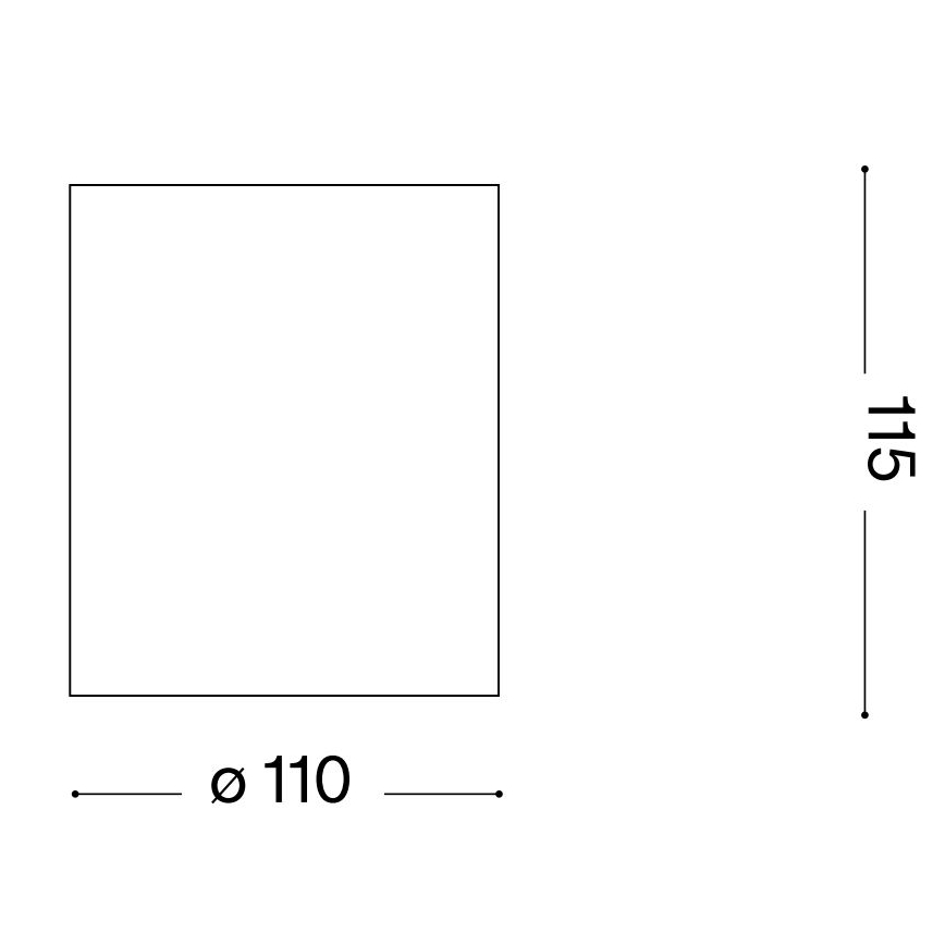 Ideal Lux - välisvalgusti GUN 1xGU10/28W/230V läbimõõt 11 cm IP55 pruun