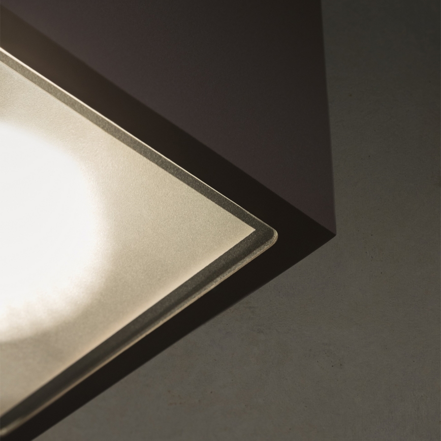 Ideal Lux - välisvalgusti TECHO 1xGU10/20W/230V 15x15 cm IP54 must