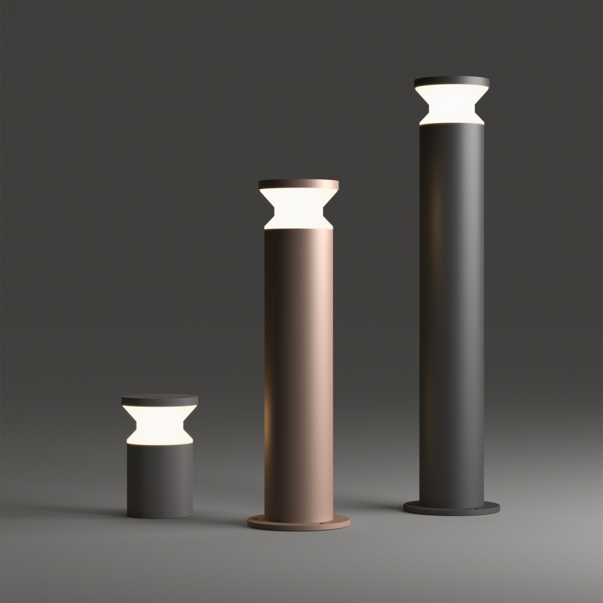 Ideal Lux - Välisvalgusti TORRE 1xE27/15W/230V 80 cm IP65 must