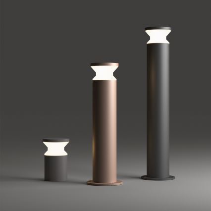 Ideal Lux - Välisvalgusti TORRE 1xE27/15W/230V 80 cm IP65 pruun