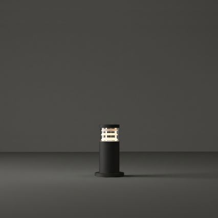 Ideal Lux - Välisvalgusti TRONCO 1xE27/42W/230V 25 cm IP65 must