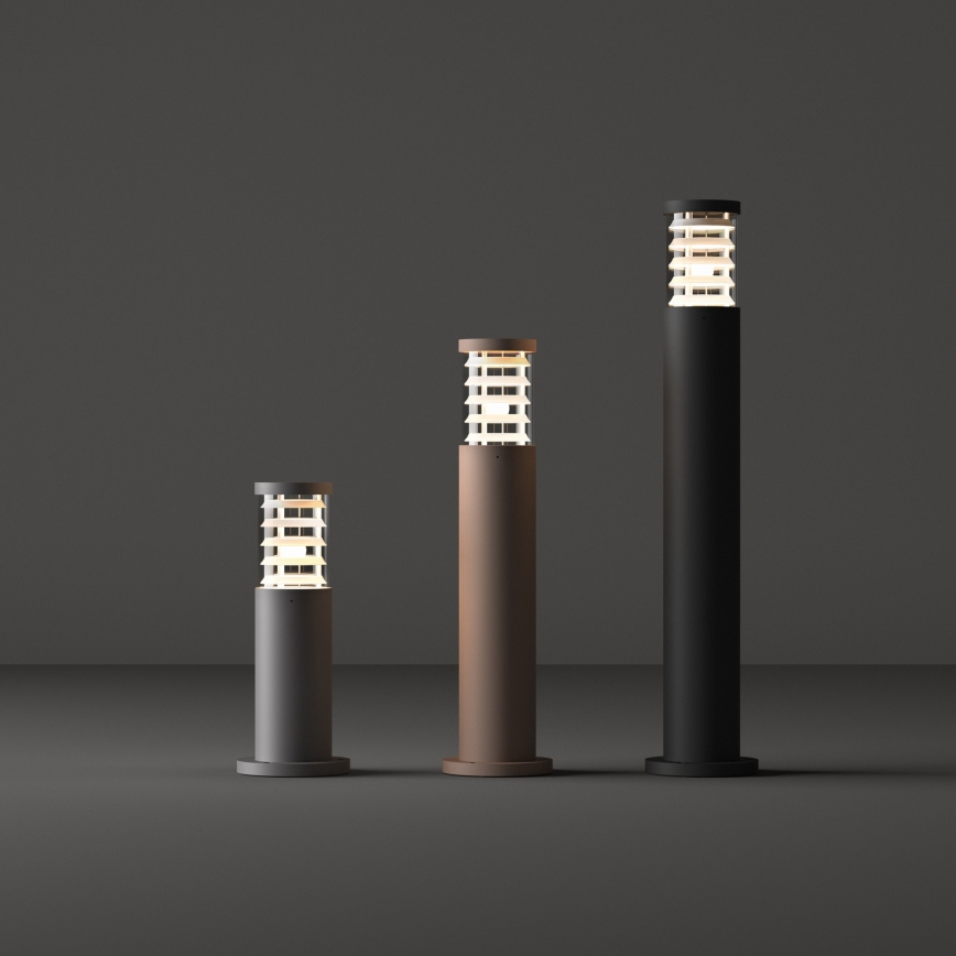 Ideal Lux - Välisvalgusti TRONCO 1xE27/42W/230V 80 cm IP65 hall