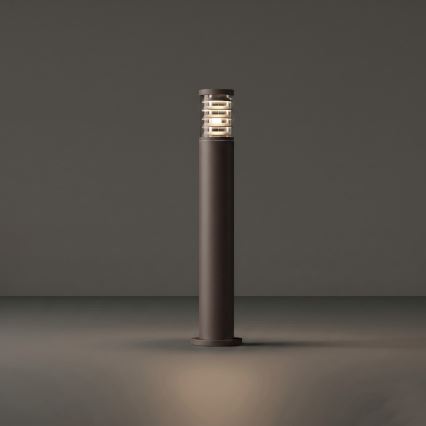 Ideal Lux - Välisvalgusti TRONCO 1xE27/42W/230V 80 cm IP65 pruun