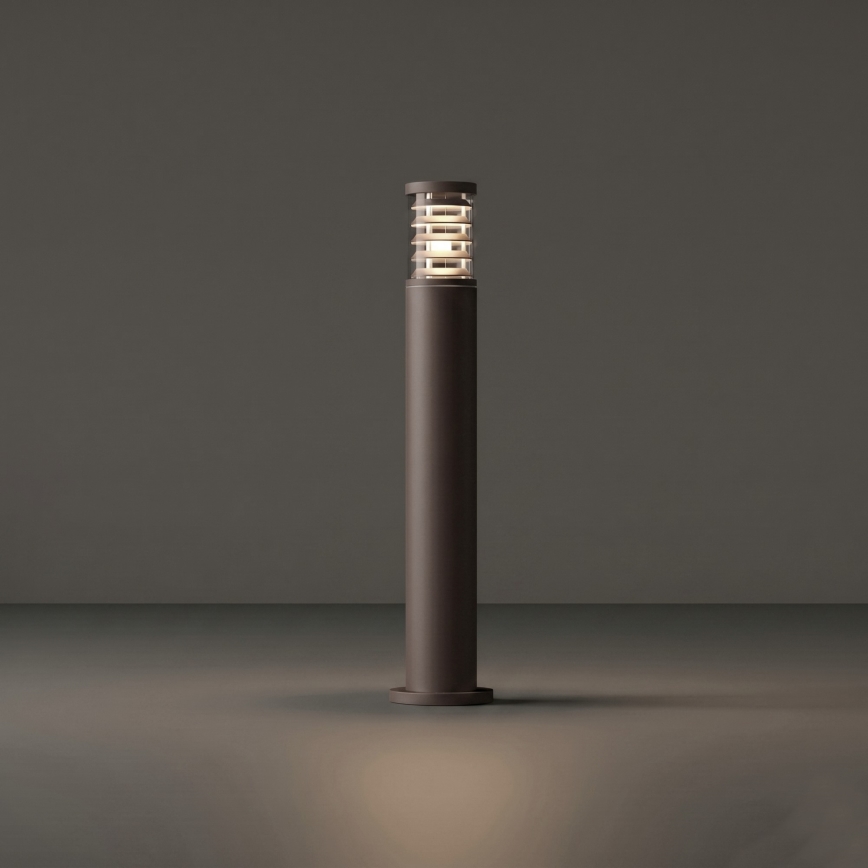 Ideal Lux - Välisvalgusti TRONCO 1xE27/42W/230V 80 cm IP65 pruun