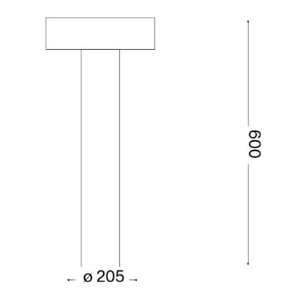 Ideal Lux - Välivalgusti 4xG9/15W/230V 60 cm IP44 antratsiit