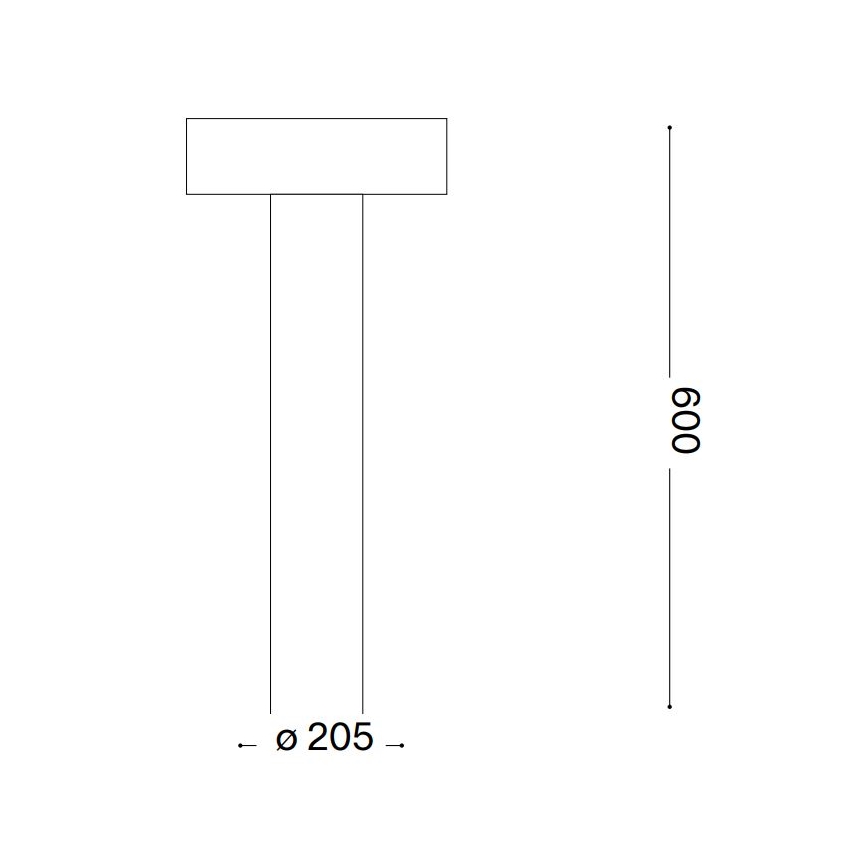 Ideal Lux - Välivalgusti 4xG9/15W/230V 60 cm IP44 antratsiit