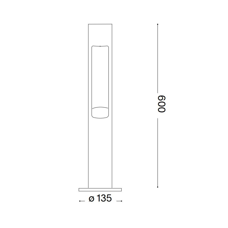 Ideal Lux - Välivalgusti ACQUA 1xG9/15W/230V 60 cm IP44 pruun