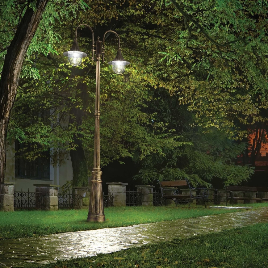 Ideal Lux - Välivalgusti CIMA 2xE27/52W/230V 216 cm IP43 paatina