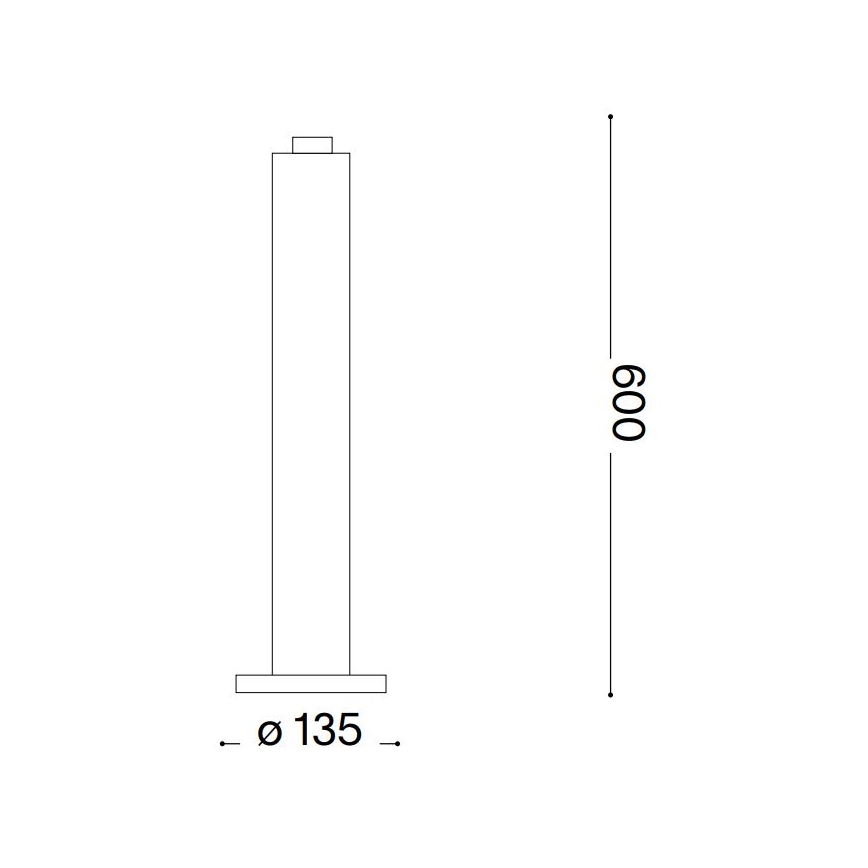 Ideal Lux - Välivalgusti CLIO 1xE27/42W/230V 60 cm IP44 must