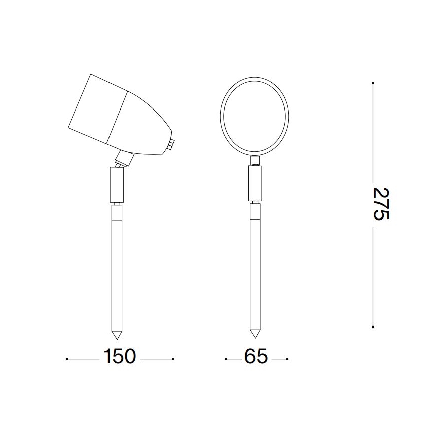 Ideal Lux - Välivalgusti INSIDE 1xG9/15W/230V 27,5 cm IP54 must