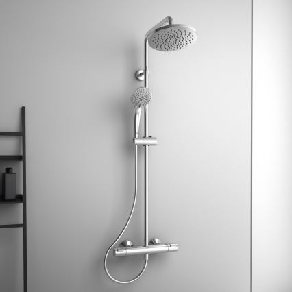 Ideal Standard A7208AA - dušikomplekt termostaatsegistiga CERATHERM T25, läikiva kroomviimistlusega
