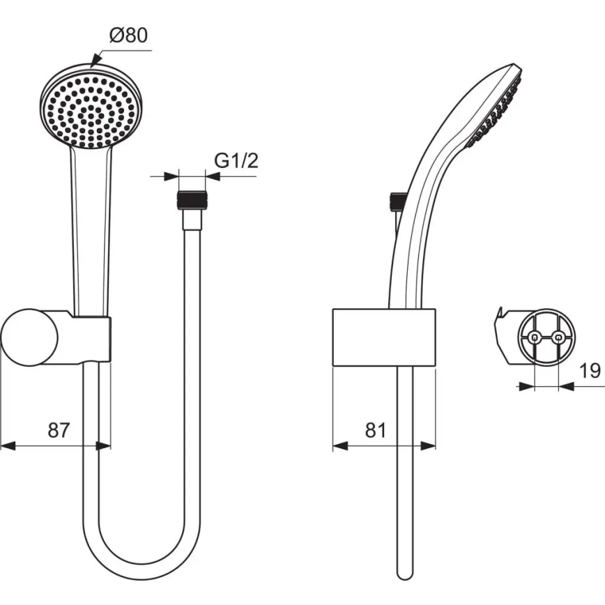 Ideal Standard B9506AA - Dušikomplekt IDEALRAIN läikiv kroom